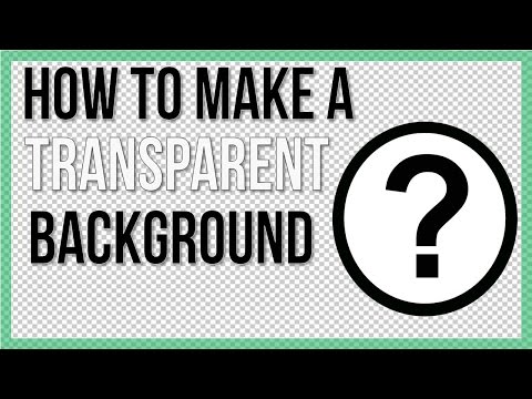 How To Make A Transparent Background Free Software Youtube