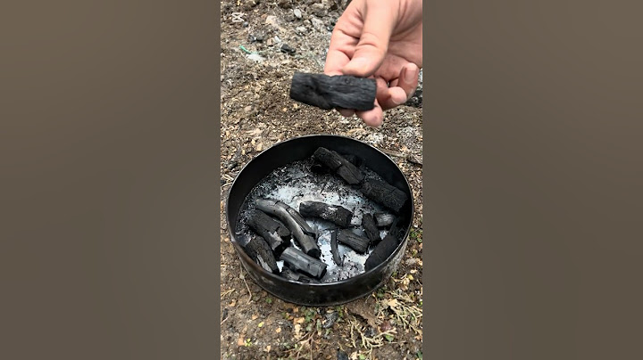 Amazing Lifehack: How to Easily Make Natural Charcoal. #camping #bushcraft #outdoors #survival