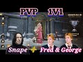 Harry Potter Magic Awakened: Snape + Fred &amp; George Weasley Solo PVP 1V1