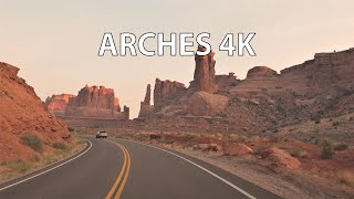 Arches National Park 4K - Scenic Drive - Utah USA