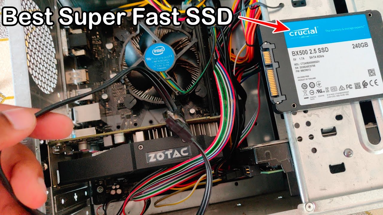 Crucial BX500 240GB SSD How To Install SSD in PC Speed Up Your Old