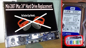 No Suction Cups, No Problem – Apple iMac 24" (Mid-2007) Hard Drive Replacement. How To: My Way...