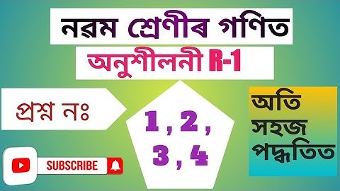 Class 9 Maths  Exercise  R.1  Q-1,2,3,4 / Revision chapter