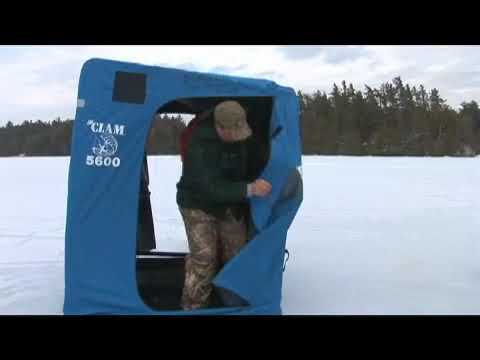 Portable Ice Fishing Shelter: Set Up 