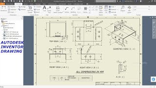 Autodesk Inventor Sheet metal Drawing Tutorial Basics