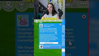 Experimente an BABYS machen  #short #sims4 #comedy #challenge #funny #german
