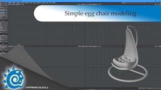 Lightwave 3D - Simple egg chair modeling