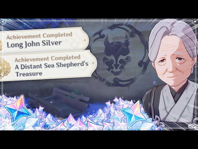 Long John Silver & A Distant Sea Shepherd's Treasure Genshin Impact Secret  Achievement Hidden Quest - YouTube