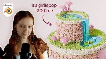 Blender Beginner Tutorial: Waterfall Cake (Full Course)