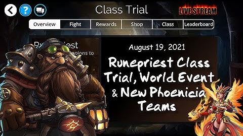 Gems of War - Runepriest Class Trial, WE & 2 New Phoenicia Teams
