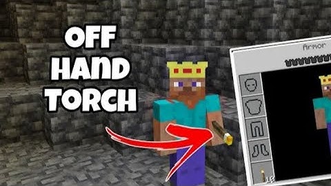🔷Left Hand Torch Addon for Crafting and building [1.20/1.21] Hold Torch IN Left Hand IN Minecraft