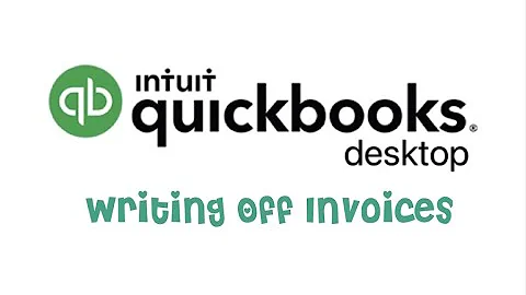 QB Desktop: Writing Off Invoices