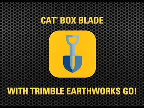 Cat® Box Blade with Trimble Earthworks Go!