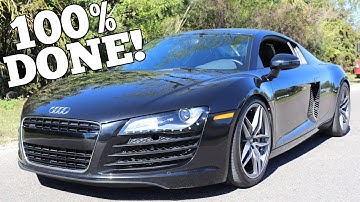 My Salvage Auction Audi R8 is Completely Rebuilt! Time for it