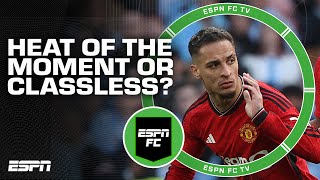 Antony blames 'heat of the moment' on reaction at the end of Coventry City vs. Man United | ESPN FC