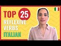 TOP 25 Reflexive Verbs Italian: ✅MOST USED Reflexive Italian Verbs List (Learn now!)