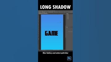 How to create long shadow in photoshop (easy)