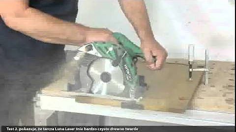 Test piły tarczowej Luna Laser
