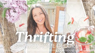 THRIFTING SUMMER HOME DECOR & ENTERTAINING (amazing finds!!!) | Thrift With Me & Thrift Haul