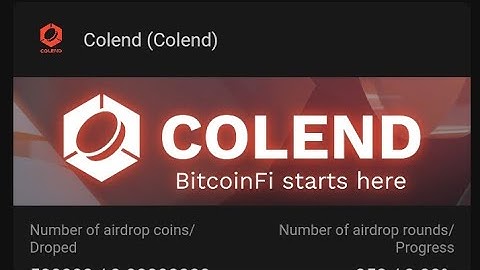 Satoshi Colend Airdrop #colend #satoshi_colend