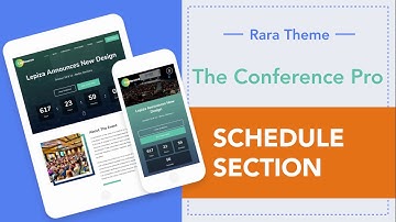 Step 10: How to add a Schedule Section | The Conference Pro WordPress Theme