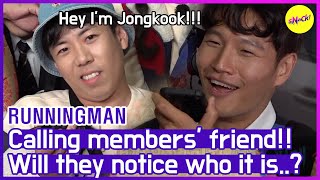 [HOT CLIPS] [RUNNINGMAN] Calling members' close FRIEND🤣🤣  (ENG SUB)