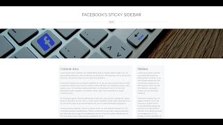 Weebly Tutorial: How To Create Facebook's Sticky Sidebar In Your Weebly Site