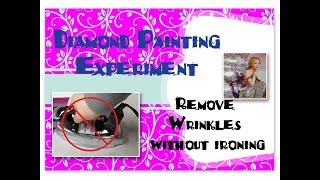Removing Wrinkles From A Diamond Painting Canvas Without Ironing: An Experiment.