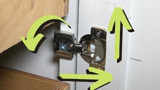 How to Adjust Cabinet Door Hinges | Concealed Face Frame Hinges