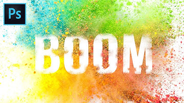 Powder Explosion Text Effect - Photoshop Tutorial