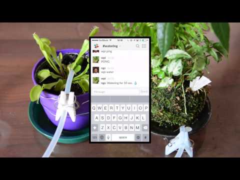 Watering plants with Raspberry PI + Hubot (+ Slack screen)