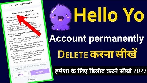 how to delete hello yo account | how to delete helo app account parmanently| hello yo account delete