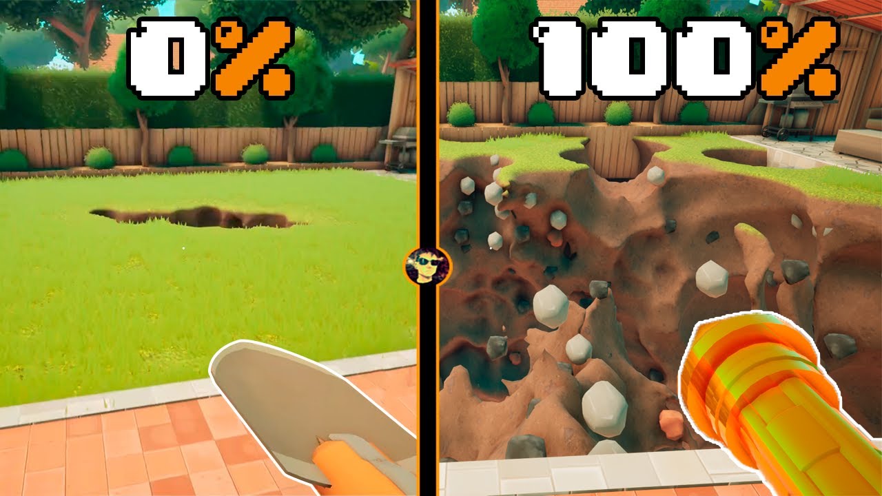 Passei mais de 10 horas cavando buracos e fiquei MALUCO - A game about Digging a HOLE 100%