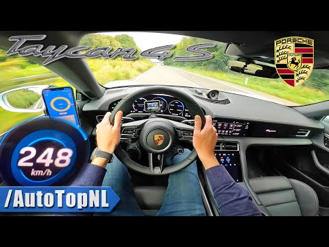 PORSCHE Taycan 4S Cross Turismo | TOP SPEED on AUTOBAHN by AutoTopNL