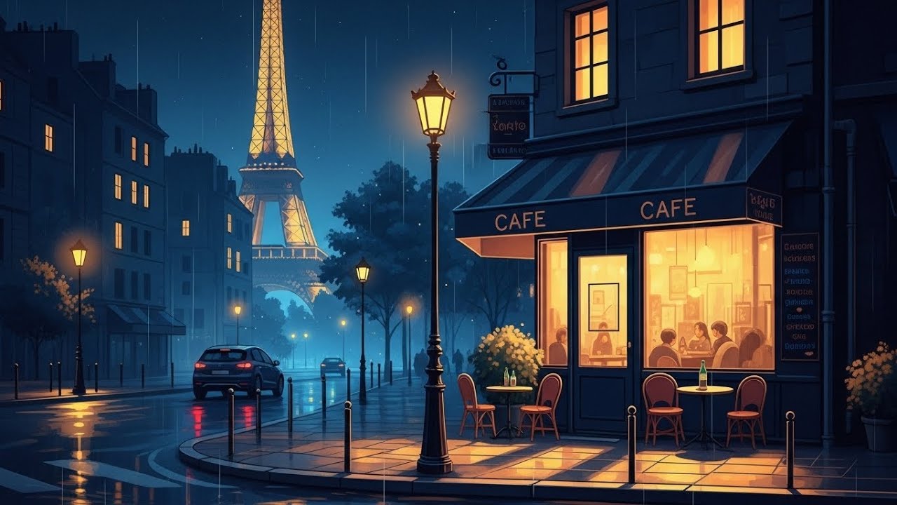 Chilling for the City: Paris 🏙️ | 24/7 Lo-Fi Chill Beats for Study - Relax -Café
