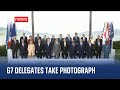 G7 summit leaders pose for photos in hiroshima ahead of meetings