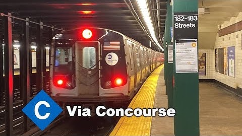 MTA NYC Subway: R179/R46 C Trains Via The Concourse Line Action