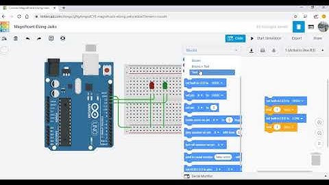 Section2 การใช้งานไมโครคอนโทรเลอร์เปิดปิด LED เบื้องต้น โดย tinkercad.com