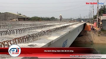 Cầu kênh Đông chậm tiến độ thi công