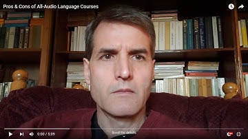 Pros & Cons of All-Audio Language Courses