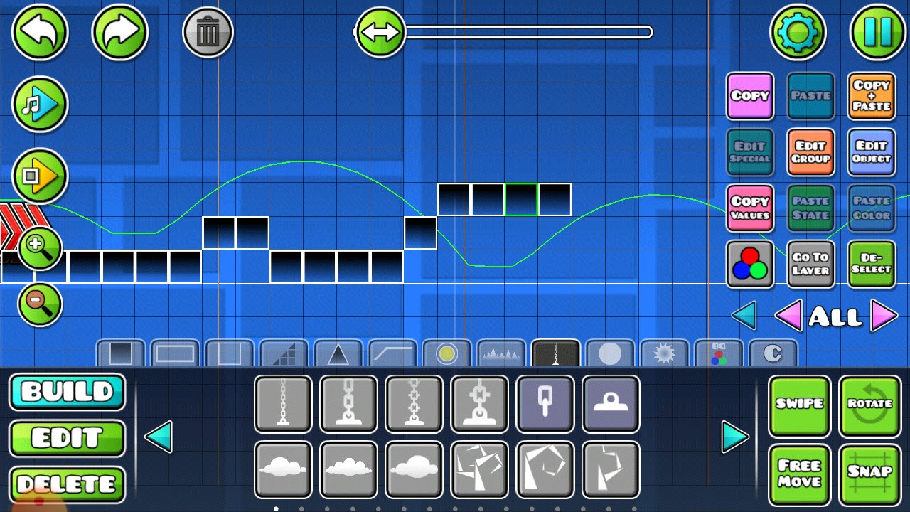 Самого легкого уровня в geometry dash