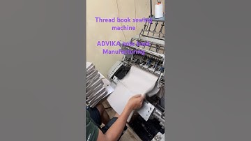 Thread book sewing note book machine ADVIKA note book  #advikanotebook #threadcutting #threads