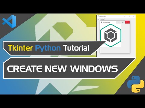 python tkinter tutorial #10 |create new windows in tkinter