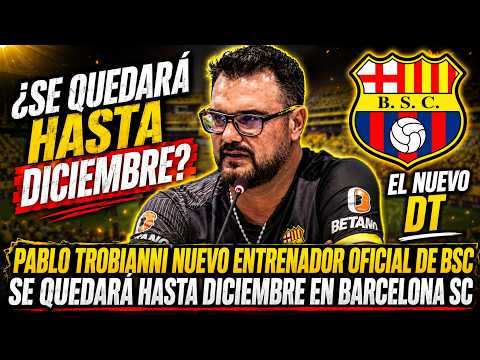 🚨 INSÓLITO PABLO TROBIANNI NUEVO DT OFICIAL DE BSC ¿SE QUEDARÁ HASTA DICIEMBRE?