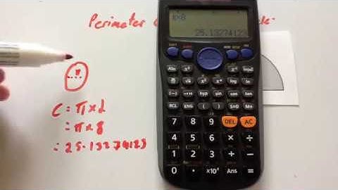 Perimeter of a semi circle - Corbettmaths