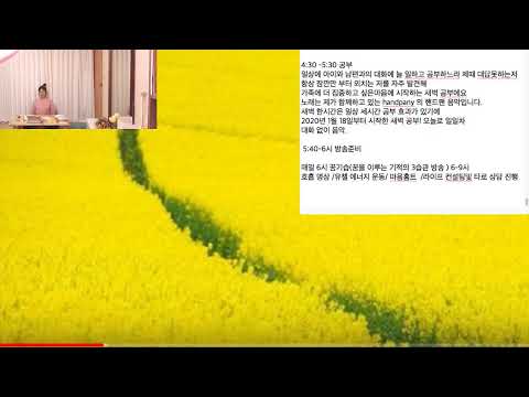 새벽 4시 기상 첫번째날  실시간 공부 방송 Study With Me