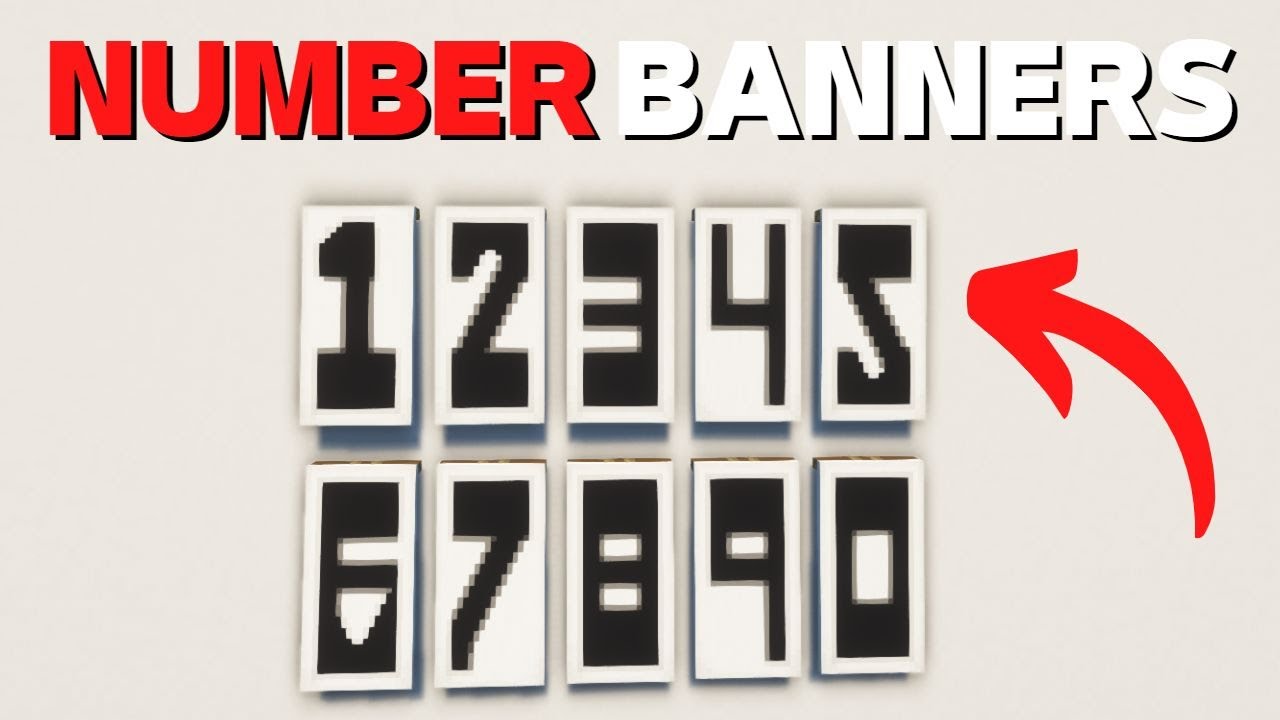 Every Numbers Banner Tutorial Minecraft YouTube