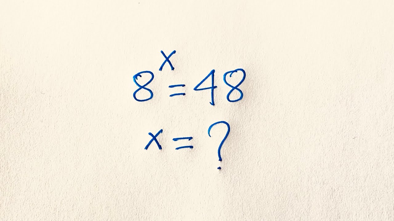 48 X 48 Math Problem A Tricky Maths Olympiad Questions | Maths Olympiad | Algebra Problem ...