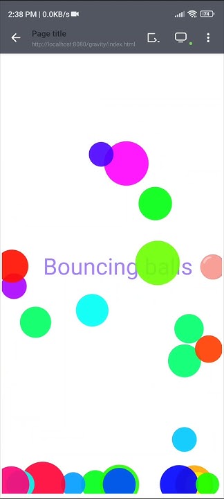 bouncing balls#coding#canvas#javascript - YouTube