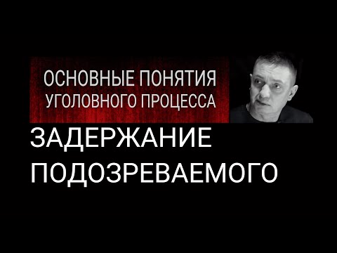 8. Задержание подозреваемого